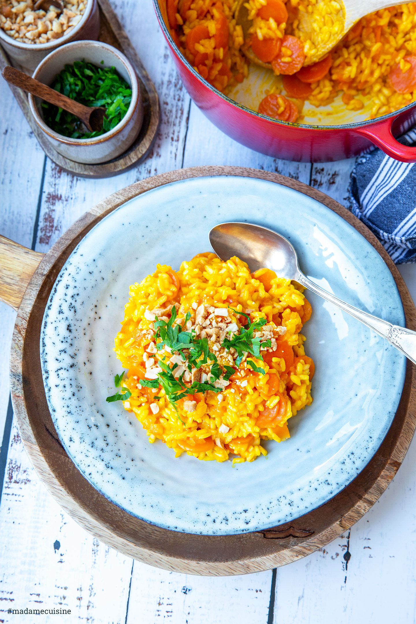 Vegetarian Carrot Risotto Madame Cuisine
